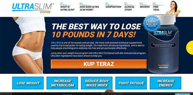 Ultra Slim Homepage